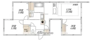 CHOUETTE MAISON【103号室】の間取り