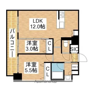 プレサンス レイズ 千種今池2【12階】の間取り