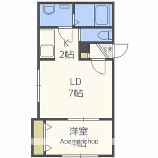 カサパラシオン北1条【301号室】の間取り