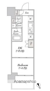 ウエリスアーバン水天宮前【8階】の間取り