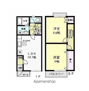 ARCADIA B【1階】の間取り