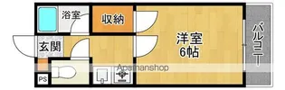 COLLECTION西田辺【202号室】の間取り