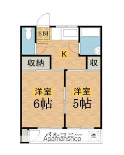 パークコーポラス【205号室】の間取り