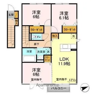 アイビー【2階】の間取り