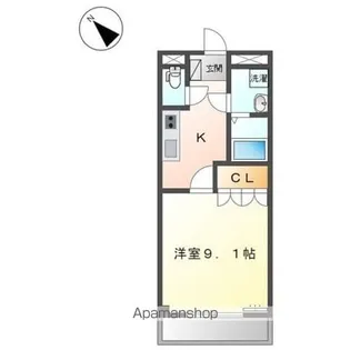 ラ・フローラル参番館【1階】の間取り