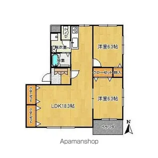 グランエスポワールⅤ【3階】の間取り