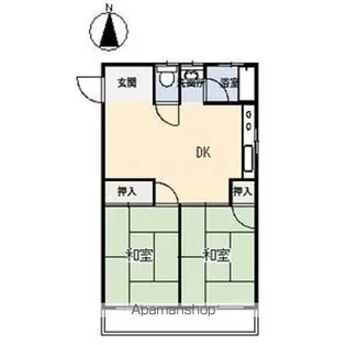 コーポ美香【105号室】の間取り