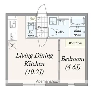 GRAN PASEO 池尻大橋【3階】の間取り