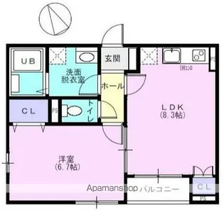 アルプス【1階】の間取り