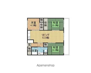 シャルム江坂【202号室】の間取り