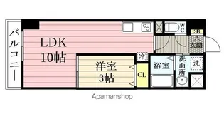 LUANA・AIR・RESIDENCE錦町【6階】の間取り