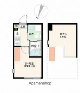 TOKYO LUMINA【2階】の間取り
