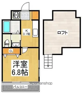 ブランドール冨士Ⅲ【1階】の間取り