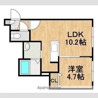LA DOUCE VIE恵み野駅前【4階】の間取り