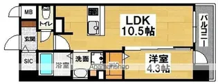 サザンネスト住ノ江駅前【5階】の間取り