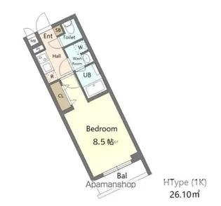 ALIVIS新江古田【2階】の間取り