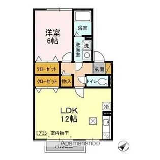 サンパティーク・さくら【1階】の間取り