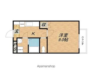 フロントフィールド【204号室】の間取り