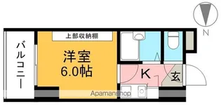 セブンシーズ入明アネックス【5階】の間取り