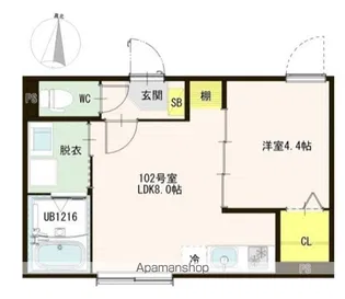 ハーモニーテラス東小岩V【1階】の間取り