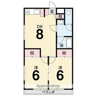 高岡ハイツ【302号室】の間取り