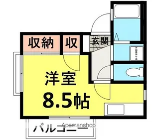 ジュネス武庫之荘【102号室】の間取り