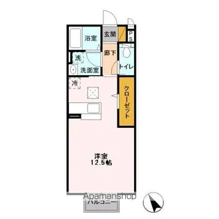 エスポワール緑が丘【1階】の間取り