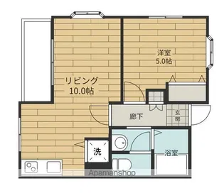 アジサイマンション【1階】の間取り
