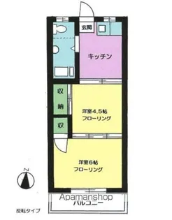 松原コーポ【2階】の間取り