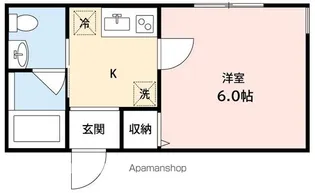 プライムコート浜野【2階】の間取り