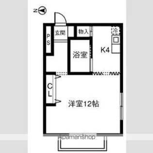 エグゼクティブ33【2階】の間取り