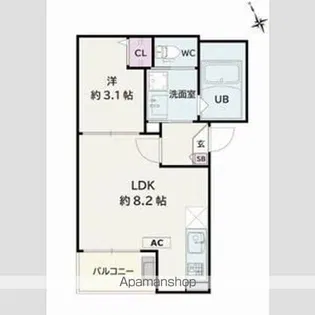 Jack yabaⅡ【3階】の間取り