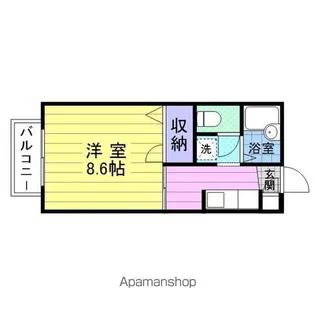 イーストパレスD【1階】の間取り