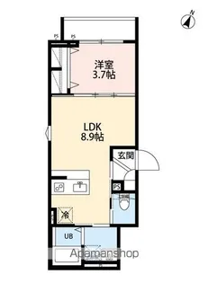 FLEUR N−4(フルール エヌフォー)【2階】の間取り