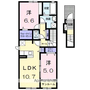 コート・エアリー【205号室】の間取り