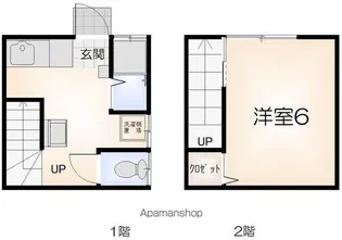 上地荘 3号棟【2号室】の間取り