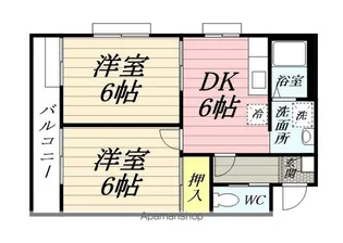 神奈川県横浜市鶴見区向井町3丁目【マンション】の間取り