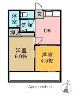 サンシティ青山【g号室】の間取り