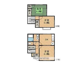 岩手県盛岡市東仙北1丁目【一戸建】の間取り