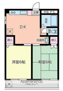 コーポマキ【2階】の間取り