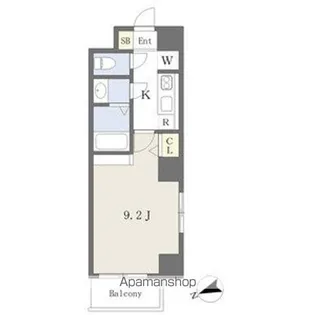 ゴルトベルク【9階】の間取り