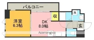 リード中央町【7階】の間取り