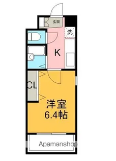 ソアレ住吉【4B号室】の間取り