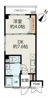 コネクトパークヒルズ南初富【201号室】の間取り