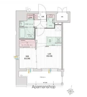 グランフォーレプライム千早【601号室】の間取り