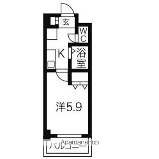 びいⅠ千種【410号室】の間取り