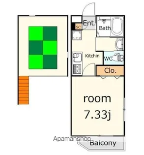 柏庵 HAKU−AN【1階】の間取り