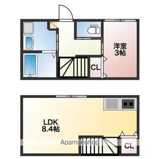イニシアティブ原ノ町【i号室】の間取り
