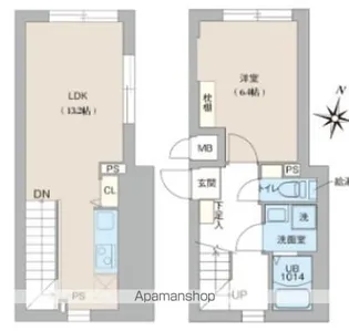 クリオ ラモード目黒洗足【4階】の間取り