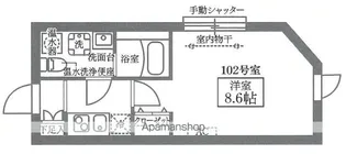 COCOCUBE東長崎【1階】の間取り